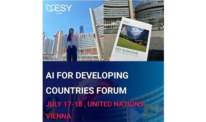 ESY SUNHOME exhibe las capacidades de la IA en el Foro de las Naciones Unidas