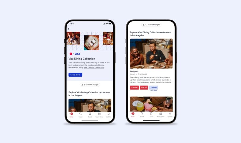 OpenTable and Visa Establishing the Visa Eating Assortment