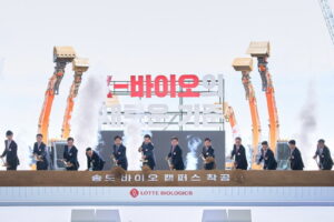 LOTTE BIOLOGICS проводит закладку фундамента биотехнологического комплекса в Сонгдо LOTTE BIOLOGICS проводит закладку фундамента биотехнологического комплекса в Сонгдо