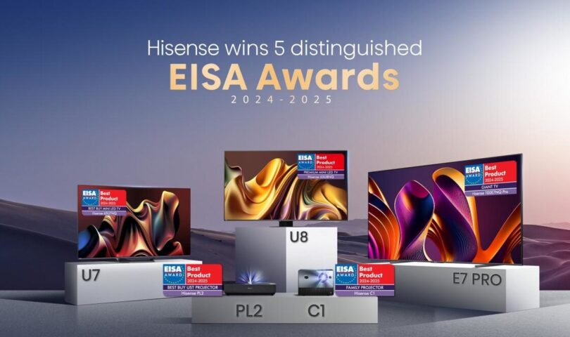 Hisense Wins Host of EISA Awards 2024-2025 for Innovation and Excellence