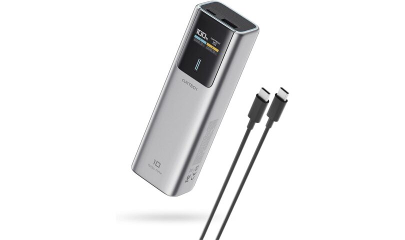 Die CUKTECH 10, 100 W, 10000 mAh Powerbank mit Schnellladung, 2 Anschlüssen, PPS PD, und Smart Display
