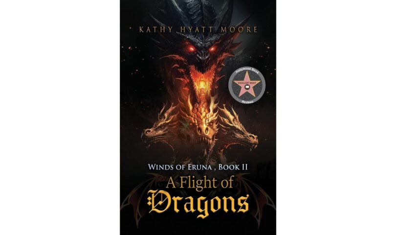 A Flight of Dragons” by Kathy Hyatt Moore