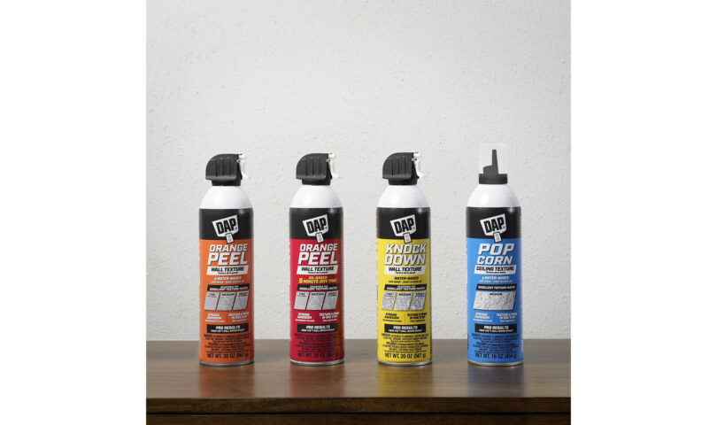 DAP Spray Textures Now Available in 20-ounce Can for Touch-Up Repairs
