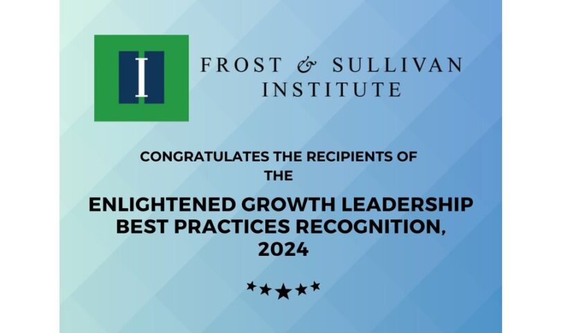 Frost & Sullivan Commends Organizations Building a Better Future with the 2024 Enlightened Growth Leadership Best Practices Recognition