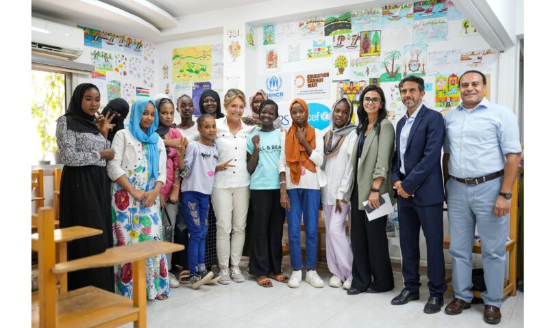 Education Cannot Wait ; le HCNUR, l’UNICEF et des partenaires stratégiques demandent des ressources accrues pour l’intervention dans le domaine de l’éducation en Égypte et dans toute la région lors de la mission de haut niveau des Nations Unies