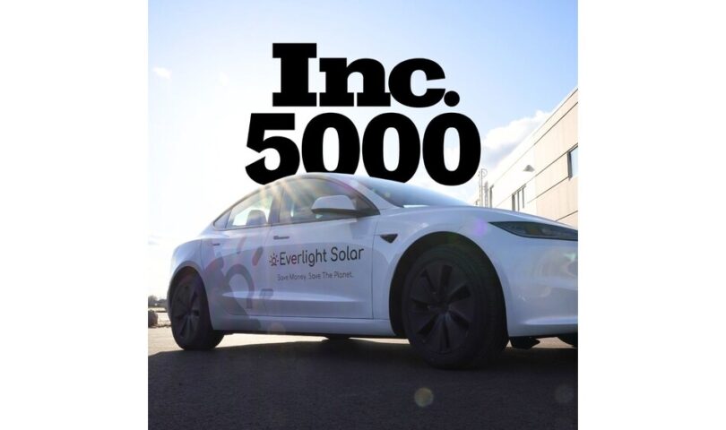 Everlight Solar Ranks No. 1797 on the Inc. 5000