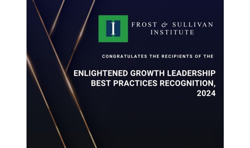 Frost & Sullivan Institute Lauds Companies Making a Positive Impact on Society with the 2024 Enlightened Growth Leadership Best Practices Recognition