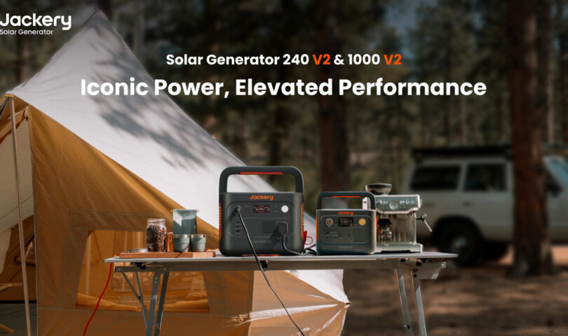 l’E1000 v2 et l’E240 v2 sont plus légères et plus puissantes, et le panneau SolarSaga 100W est mis à niveau