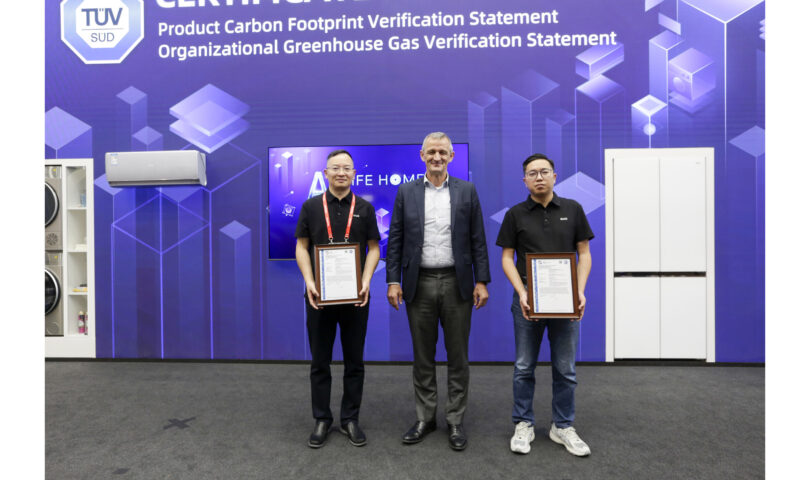 CHiQ recibe la Declaración de Verificación de Carbono de TÜV por sus productos