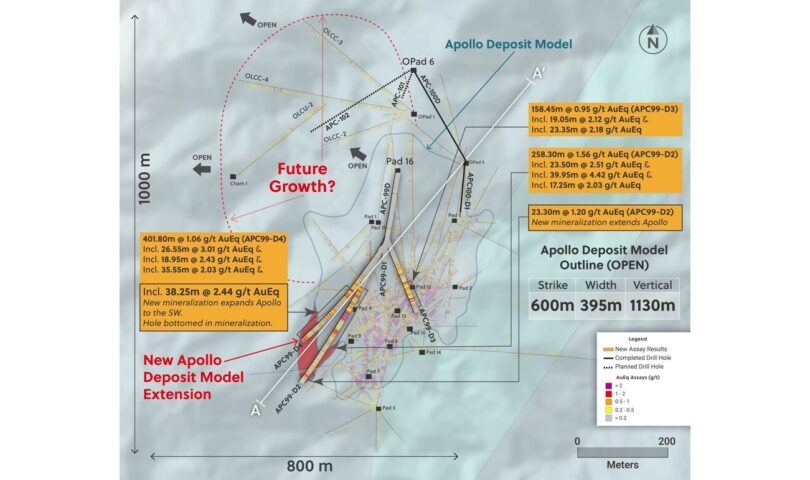 Collective Mining Expands Apollo to the Southwest and Extends Top-Grade Sub Zones to Depths of Over 1,000 Metres Together with 39.95 Metres at 4.42 g/t Gold Identical