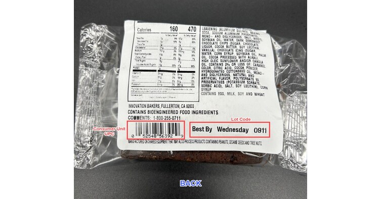 INNOVATION BAKERS, LLC ISSUES ALLERGY ALERT ON UNDECLARED WALNUT IN 7-ELEVEN FUDGE BROWNIE DISTRIBUTED IN SOUTHERN CALIFORNIA