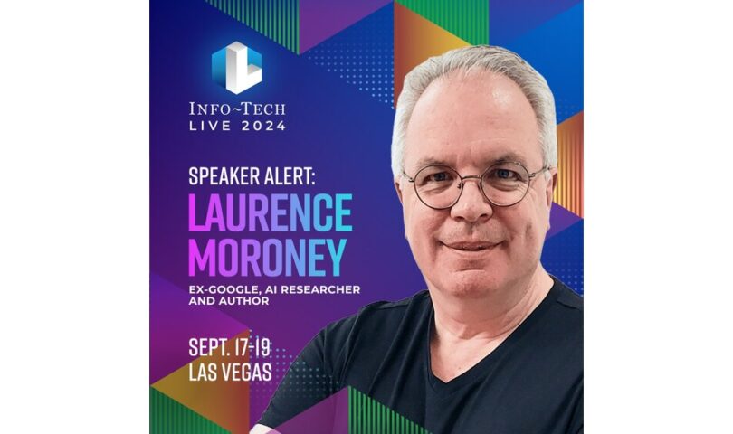 AI Expert and Bestselling Author Laurence Moroney Speaking at Info-Tech LIVE 2024, Set to Address Hype and Demystify Artificial Intelligence for IT Leaders