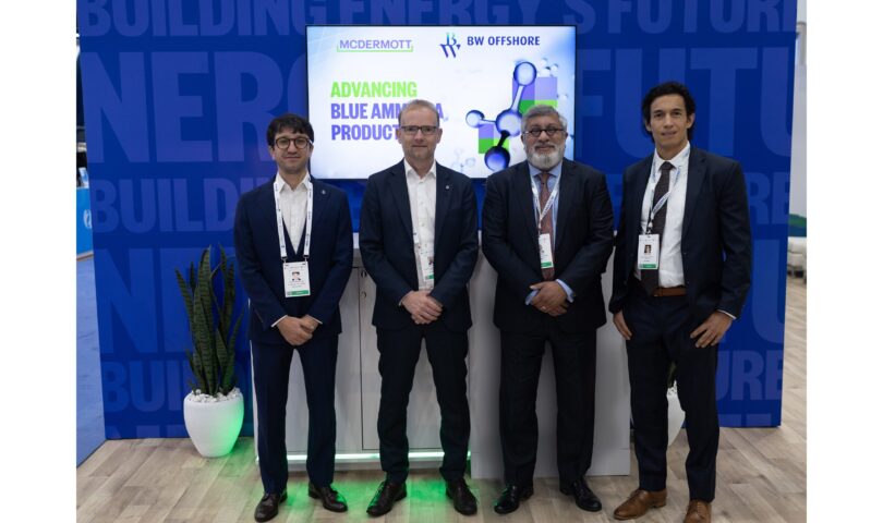 McDermott and BW Offshore Announce Collaboration to Permit Offshore Blue Ammonia Manufacturing