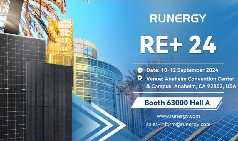 Runergy to Unveil High-Efficiency PV Modules at RE+ 2024 in Anaheim