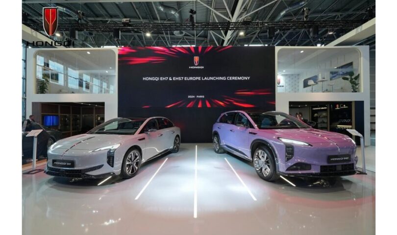 HONGQIs neue Elektromodelle EH7 und EHS7 begeistern auf dem Pariser Autosalon 2024