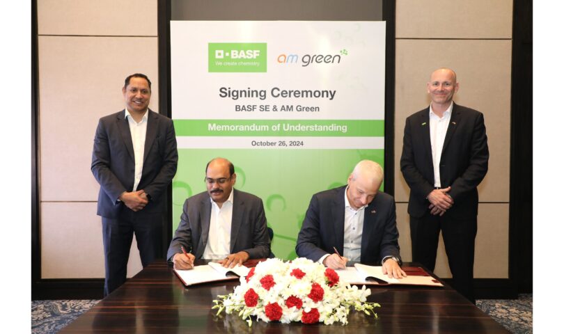 BASF et AM Green concluent un protocole d’accord pour évaluer conjointement les opportunités dans le domaine des produits chimiques à faible teneur en carbone en Inde et pour l’achat de 100 000 tonnes d’ammoniac vert par an. USA – Français MEXICO – Spanish USA – English BRAZIL – Portuguese APAC – Traditional Chinese