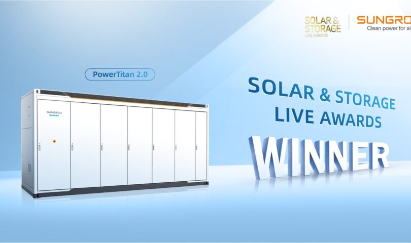 Sungrow PowerTitan 2.0 Wins the Warehouse Product Innovation Award at Sun & Warehouse Reside Awards 2024 Sungrow PowerTitan 2.0 Wins the Warehouse Product Innovation Award at Sun & Warehouse Reside Awards 2024