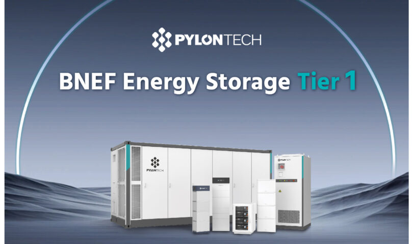 Pylontech Ranked as a Tier 1 Global Energy Storage Manufacturer by BloombergNEF