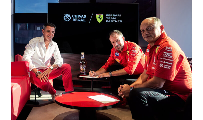 CHIVAS REGAL ACCELERATES INTO NEW ERA IN SPORTS CULTURE WITH GLOBAL PARTNERSHIP WITH SCUDERIA FERRARI HP