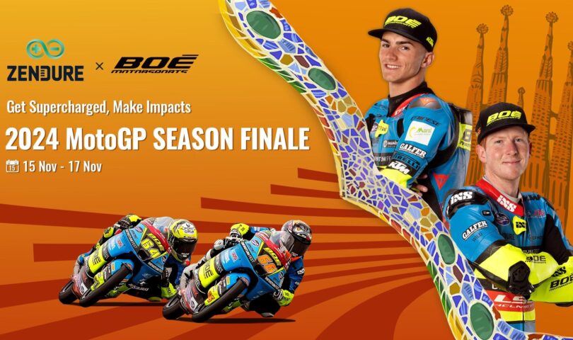 Zendure et BOÉ Motorsports célèbrent les 75 ans du MotoGP avec l’énergie durable au Grand Prix de Barcelone