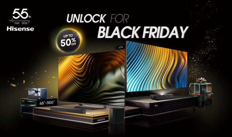 Hisense prináša veľké úspory v kampani „UNLOCK FOR BLACK FRIDAY”.
