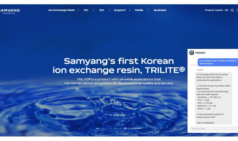 Samyang „TRILITE” stellt neue KI-Wasseraufbereitungslösungen vor