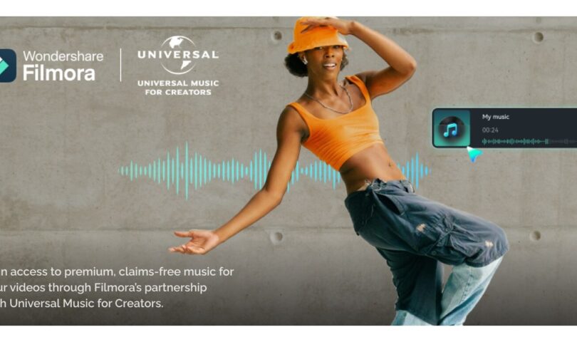 Wondershare Filmora, Universal Music for Creators Team to Empower Video Editors with World-Class Recordings