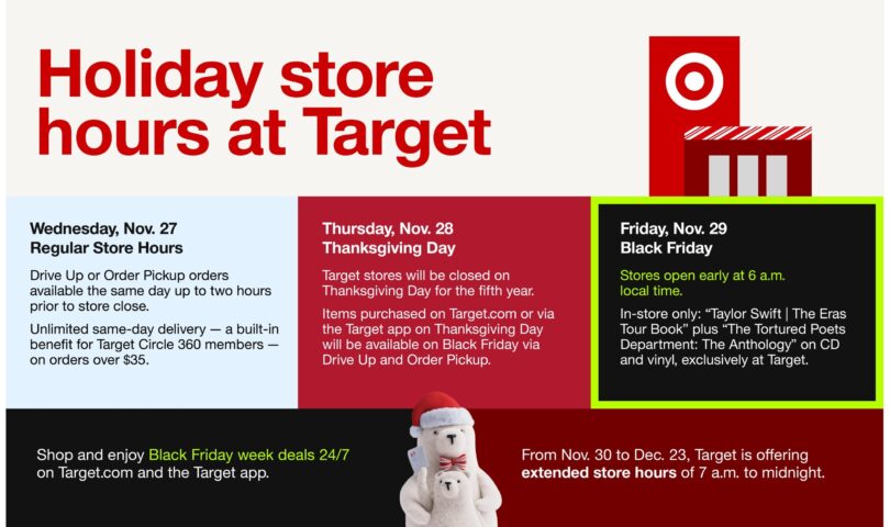 Target Reveals Store Hours for Black Friday, Announces Extended Shopping Hours