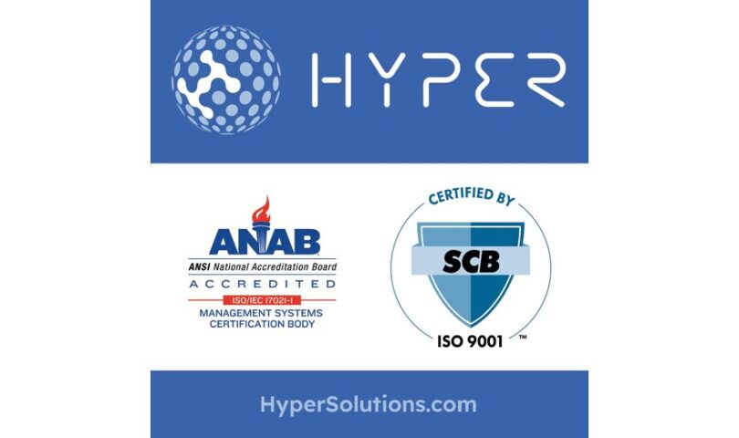 Hyper Solutions Achieves ISO 9001-2015 Certification, Setting a New Benchmark for Quality and Operational Excellence