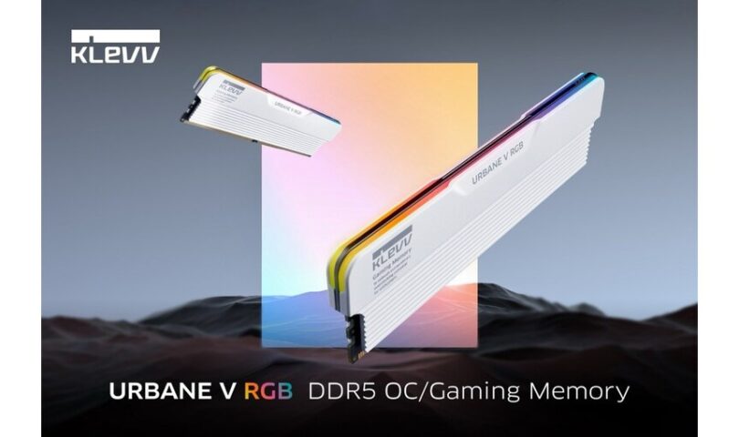 KLEVV UNVEILS THE ALL NEW URBANE V RGB DDR5 GAMING/OC MEMORY
