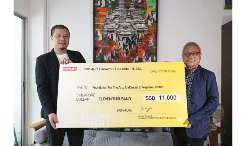 POP MART Donates MEGA SPACE MOLLY Auction Proceeds to Singapore Arts Charity