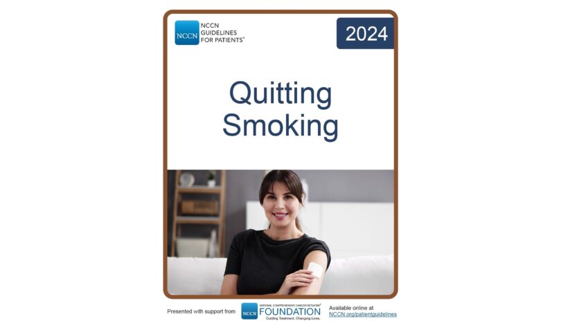 New Evidence-Based Information from NCCN Offers Tangible and Moral Support for People Trying to Quit Smoking