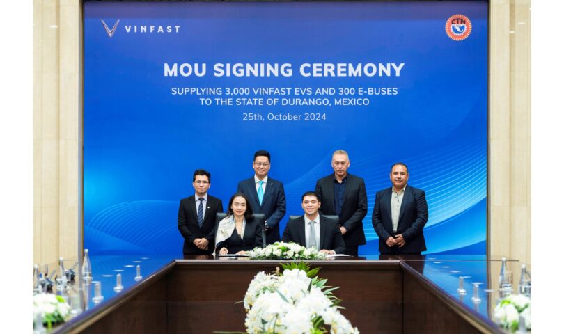 VINFAST AND DURANGO DRIVERS’ UNION SIGN STRATEGIC MOU ON GREEN TRANSITION OF PUBLIC TRANSPORT IN MEXICO