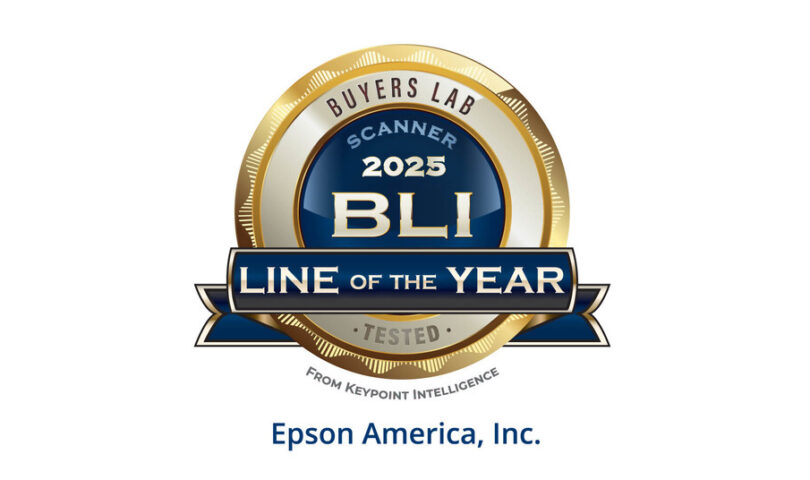 Epson is Named 2025 Scanner Line of the Year by Keypoint Intelligence