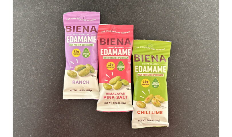 Biena’s New Crispy Edamame Delivers More Protein Than Nuts and Eggs