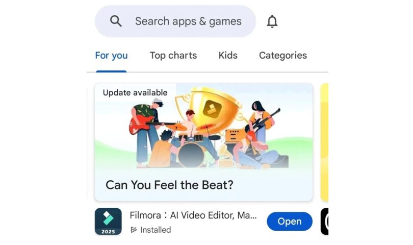 Wondershare Filmora Launches AI-Powered Music Challenge, Featured Prominently on Google Play’s Homepage