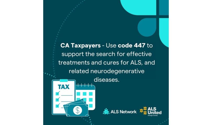 California Taxpayers Can Now Fund ALS and Neurodegenerative Disease Research through Voluntary Tax Contribution Fund