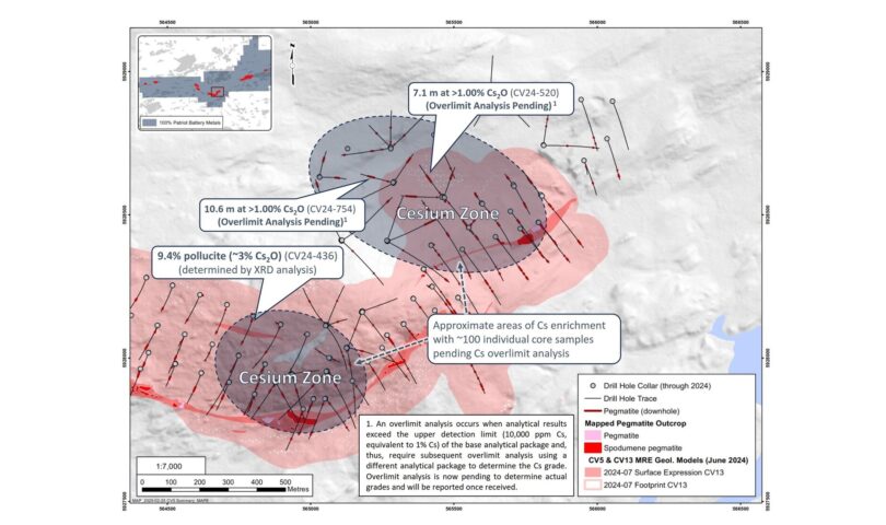 Patriot Proclaims Discovery of a Immense Cesium Zone at Shaakichiuwaanaan