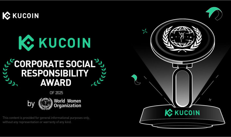 KuCoin Receives the UNWWO "2025 Corporate Social Responsibility Award"